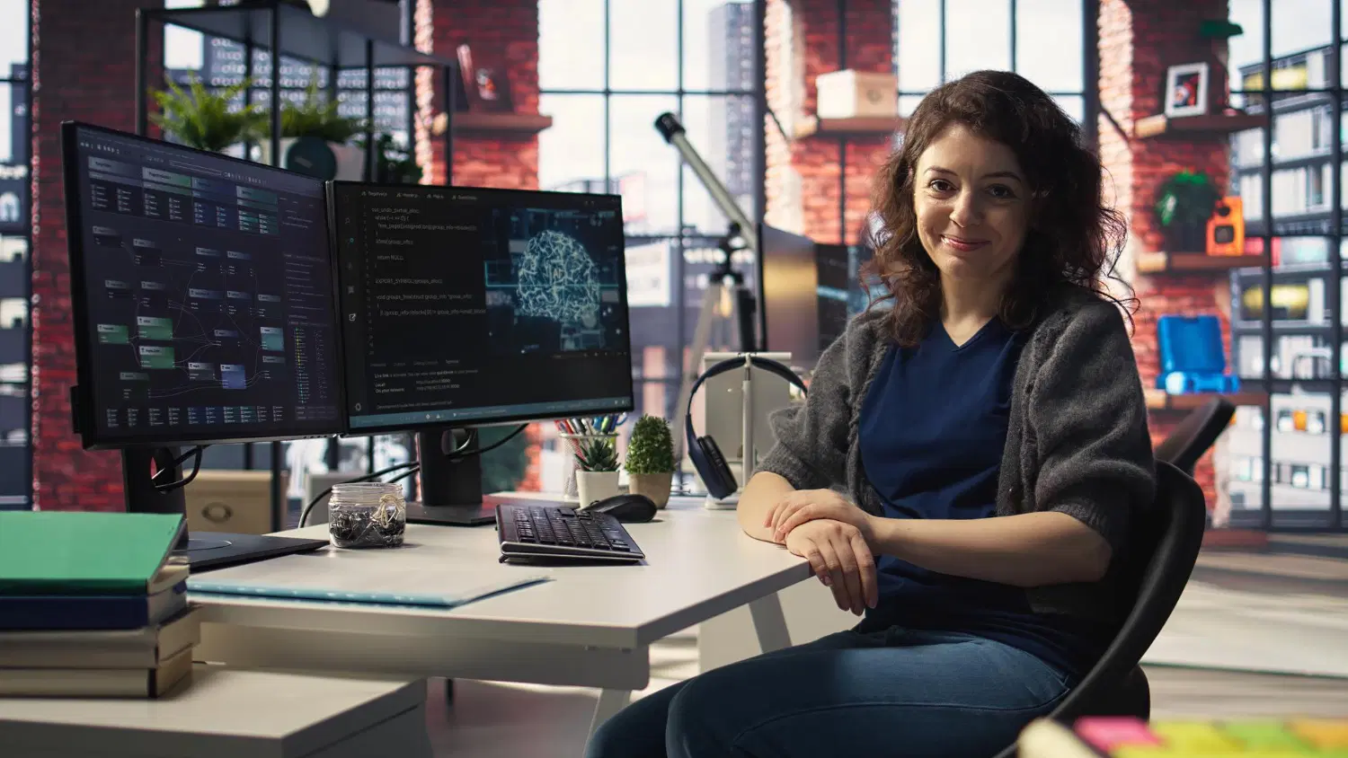 Analytics dashboard showing business metrics and data visualization